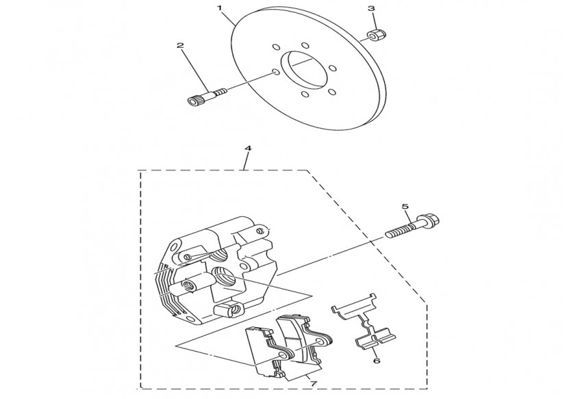 Тормозной диск (задний тормоз)